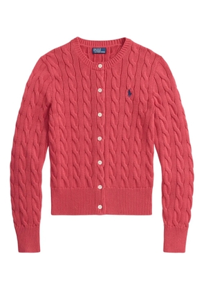 Polo Ralph Lauren cable-knit long-sleeve cardigan - Red