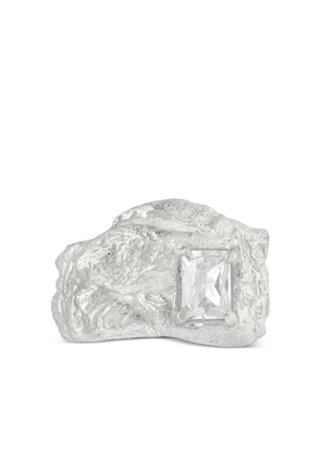 LOVENESS LEE Kai textured white sapphire ring - Silver