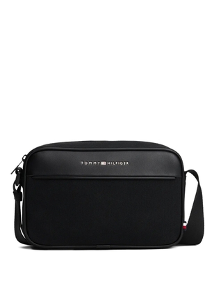 Tommy Hilfiger logo-detail messenger bag - Black