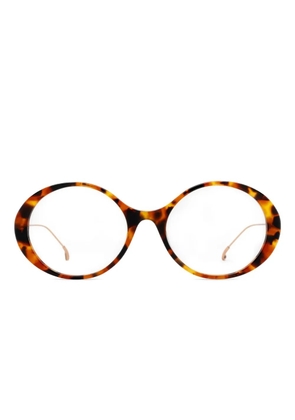 Eyepetizer tortoiseshell-pattern round-frame glasses - C.AT VINTAGE ROSE AND ROSE GOLD/AVANA