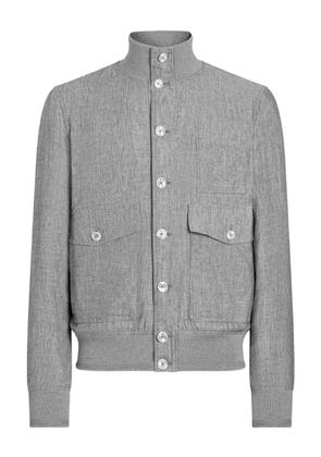 Dolce & Gabbana silk shirt jacket - Grey