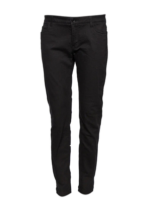 Dolce & Gabbana Pre-Owned stretch-cotton trousers - Black