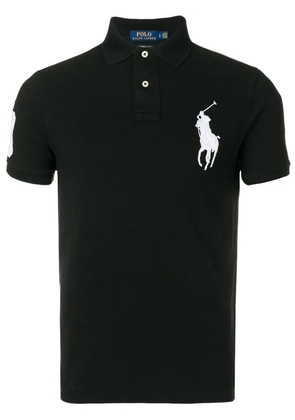 Polo Ralph Lauren logo embroidered polo shirt - Black