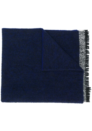 Zanone herringbone scarf - Blue