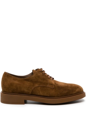 Gianvito Rossi William suede derby shoes - Brown