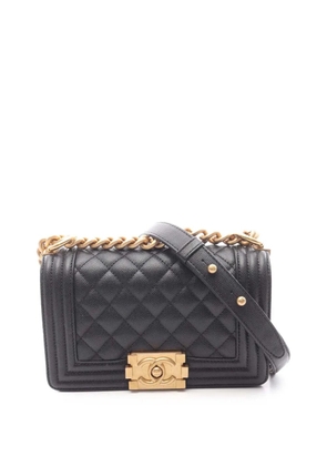 CHANEL Pre-Owned 2021-2025 Small Caviar Boy Flap crossbody bag - Black