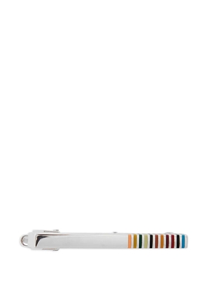 Paul Smith stripe-detail tie pin - Silver