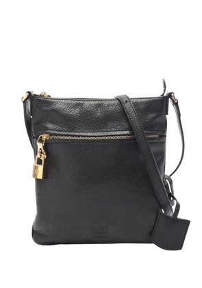 Loewe Pre-Owned 2010-2025 Anagram Leather crossbody bag - Black