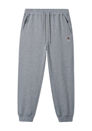 FINGERCROXX logo-patch cuffed joggers - Grey