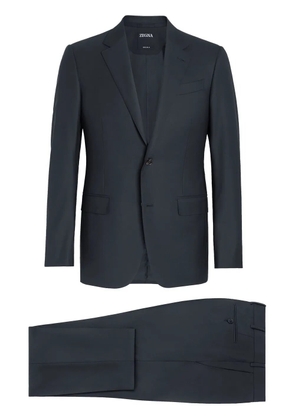 Zegna 15milmil15 single-breasted wool suit - Blue
