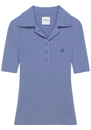 Courrèges Iconic polo top - Blue