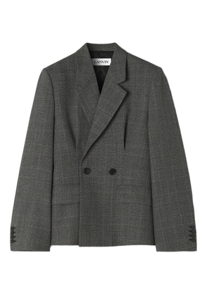 Lanvin checked double-breasted blazer - Grey