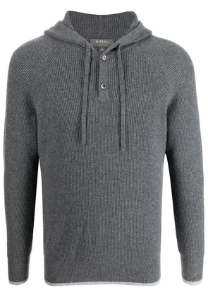 N.Peal Balham hooded sweater - Grey