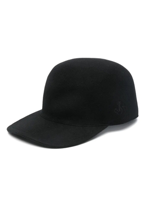Jil Sander logo-embroidered cap - Black