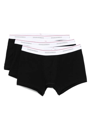 DSQUARED2 logo-waistband boxers (pack of three) - Black