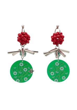 Amir Slama Bijoux charm-appliqué drop earrings - Green