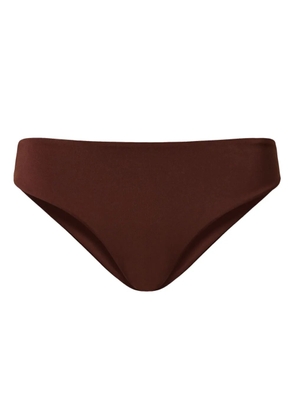 TWINSET logo-plaque bikini bottoms - Brown