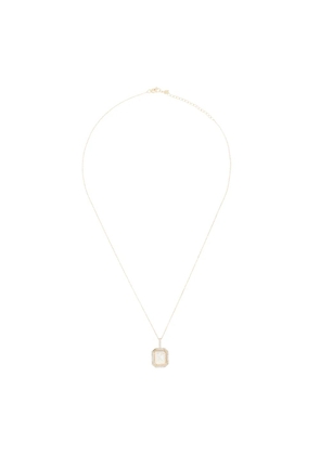 Mateo 14kt yellow gold K diamond necklace