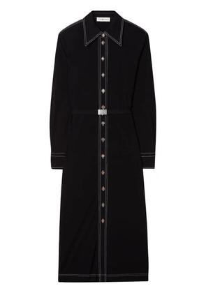 Tory Burch jersey knit polo dress - Black