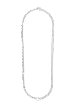 All Blues contrast rolo-chain necklace - Silver