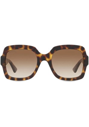 Gucci Eyewear tortoiseshell-effect square-frame sunglasses - Green