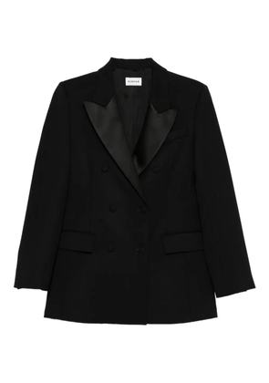 P.A.R.O.S.H. satin-lapel double-breasted jacket - Black