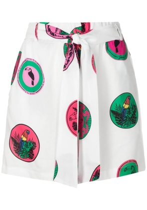 Amir Slama graphic-print shorts - White