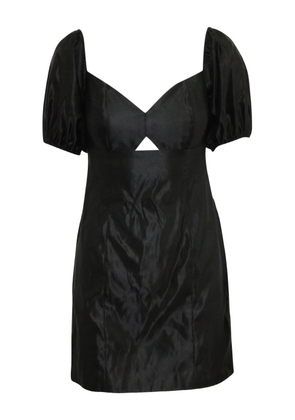Caroline Constas puff-sleeve cut-out dress - Black