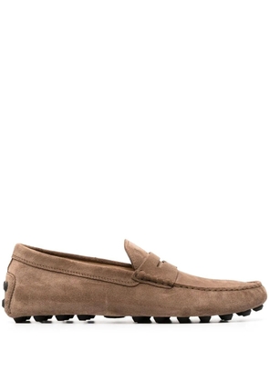 Tod's City Gommino suede shoes - Brown