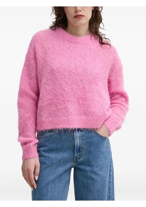 American Vintage fluffy crew-neck jumper - Pink