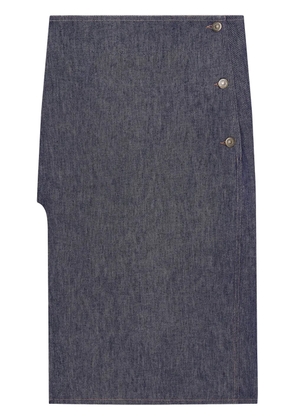 Courrèges straight denim skirt - Grey