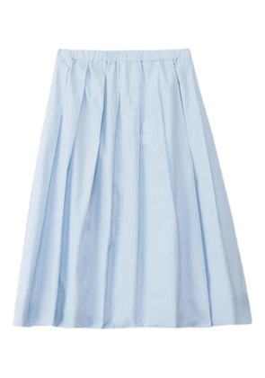 Fabiana Filippi pleated striped skirt - Blue