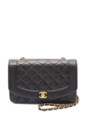 CHANEL Pre-Owned 1994-1996 Diana matelassé small shoulder bag - Black