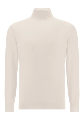 Boggi Milano turtleneck wool sweater - White