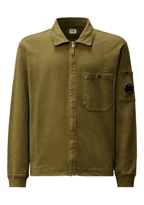 C.P. Company zip-pocket cotton overshirt - Green