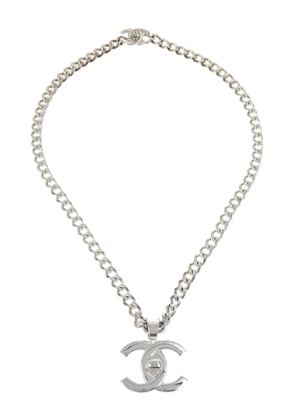 CHANEL Pre-Owned 1997 turnlock chain CC necklace - Silver