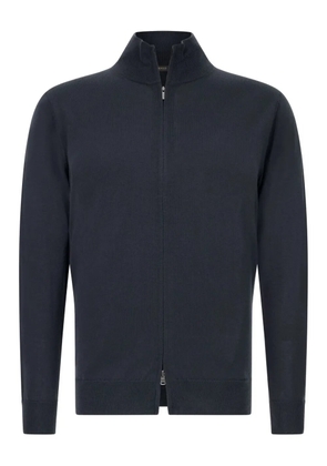 Boggi Milano full-zip wool sweater - Blue
