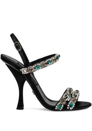 Dolce & Gabbana crystal-embellished sandals - Black