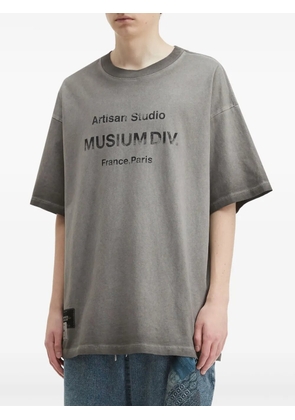 Musium Div. graphic-print oversized T-shirt - Grey