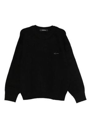 SONGZIO Knight-embroidered jumper - Black
