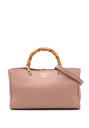 Gucci Pre-Owned 2016-2025 Medium Calfskin Bamboo Shopper satchel - Pink