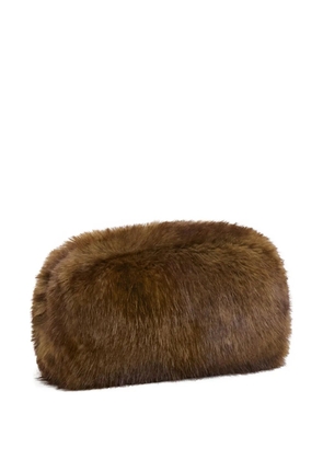 Apparis Jumbo Noor zip clutch bag - Brown