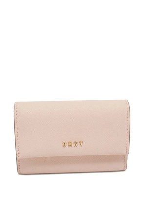 DKNY logo-lettering wallet - Pink
