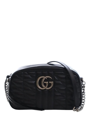 Gucci Pre-Owned 2016-2025 Small GG Marmont Matelasse Leather Aria crossbody bag - Black