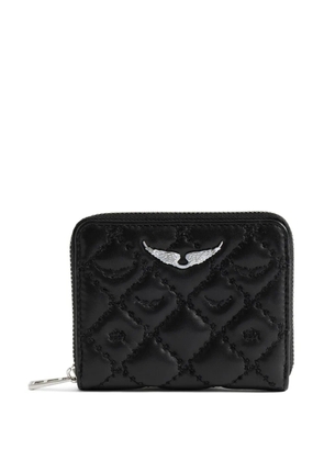 Zadig&Voltaire quilted zip-around wallet - Black