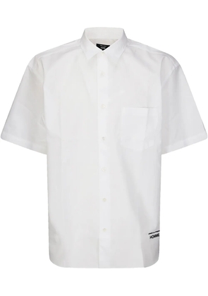 Comme des Garçons Homme logo-embroidered shirt - White