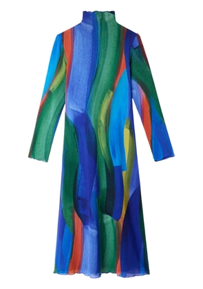 Sunnei Pennellata midi dress - Blue