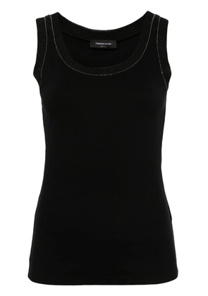 Fabiana Filippi studed scoop-neck tank top - Black