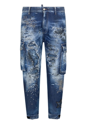 DSQUARED2 embellished cargo jeans - Blue
