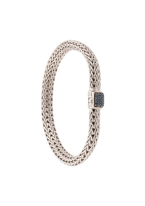 John Hardy Classic Chain 6.5mm sapphire pavé bracelet - Silver